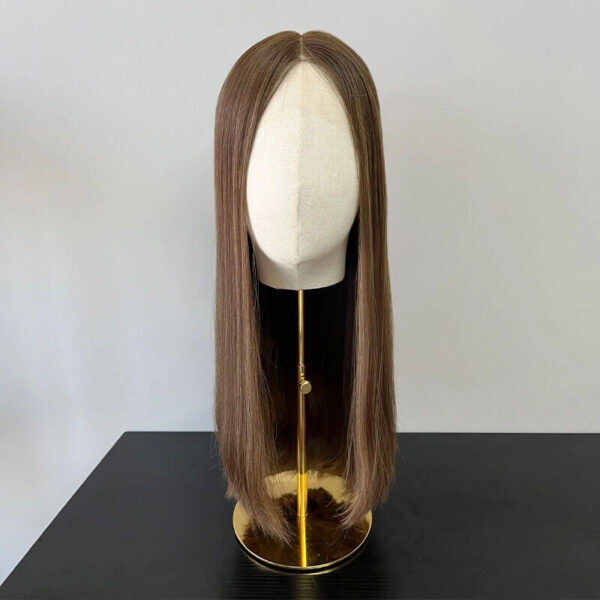 22 inch Chocolate Brown Lace Top Wigs FD001 - Image 2