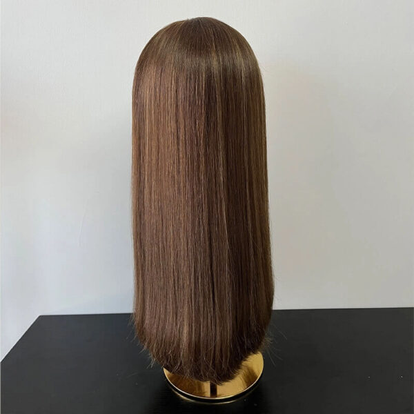 22 inch Chocolate Brown Lace Top Wigs FD001 - Image 3