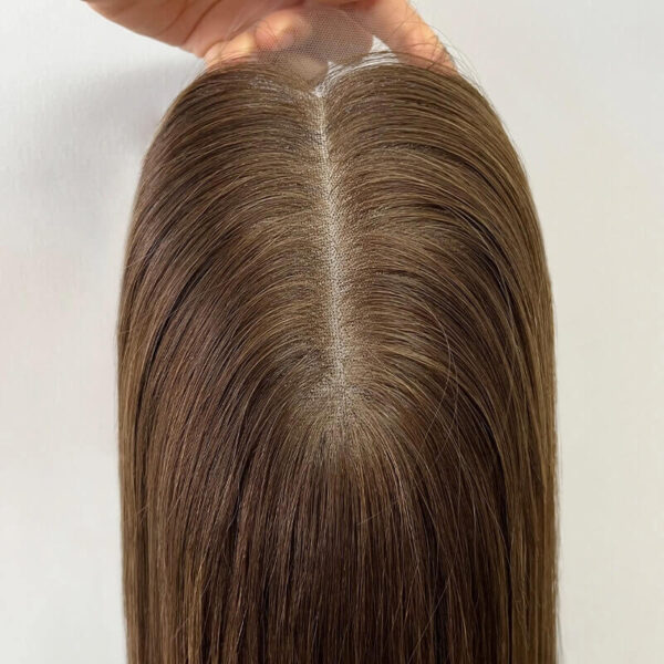 22 inch Chocolate Brown Lace Top Wigs FD001 - Image 5