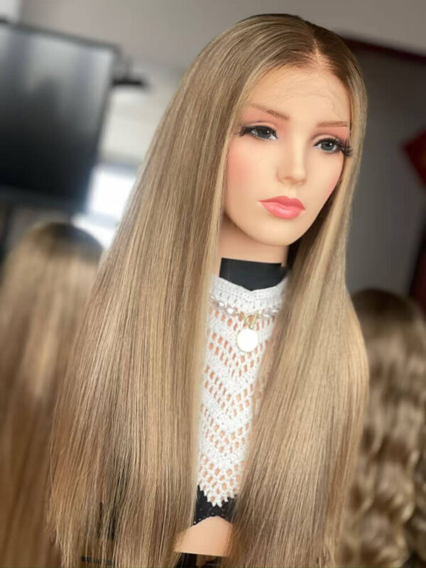 20 inch Vrigin Hair Balayage Lace front Wigs for Women