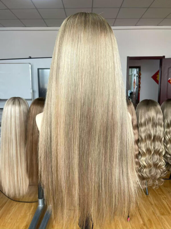 20 inch Vrigin Hair Balayage Lace front Wigs for Women - Image 3