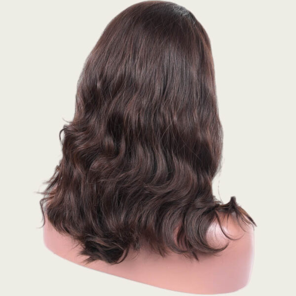 Dark Brown Virgin Hair Band Fall Jewish Wigs B004 - Image 3