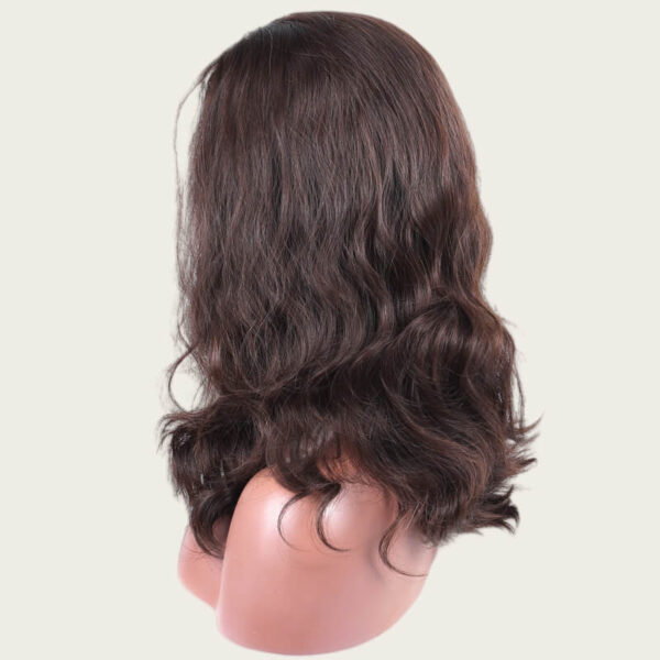 Dark Brown Virgin Hair Band Fall Jewish Wigs B004 - Image 5