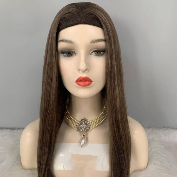Brown Virgin Hair Band Fall Wigs