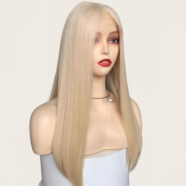22 inch Light Blonde Remy Hair Lace Top Wigs FD029