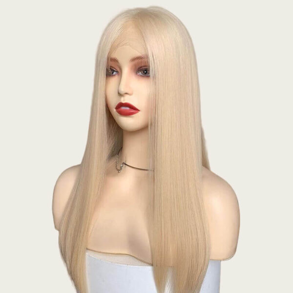 22 inch Light Blonde Remy Hair Lace Top Wigs FD029 - Image 2