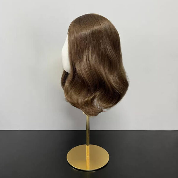 16 inch Brown Jewish Wigs with Dark Root FD012 - Image 2