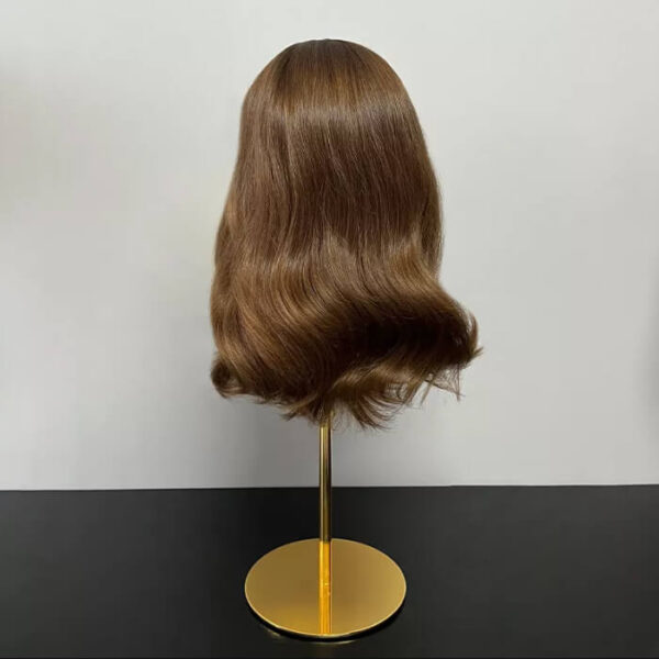 16 inch Brown Jewish Wigs with Dark Root FD012 - Image 3