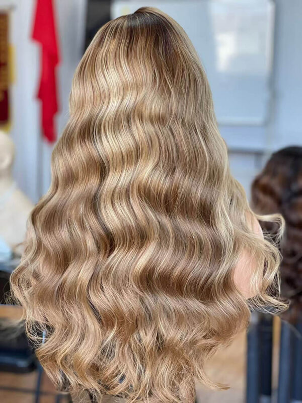 Tony's Drawn Brown Balayage Virgin Hair Lace Front Wigs