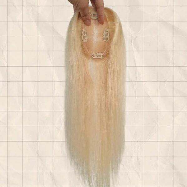 613 Blonde Mono Hair Topper MT003