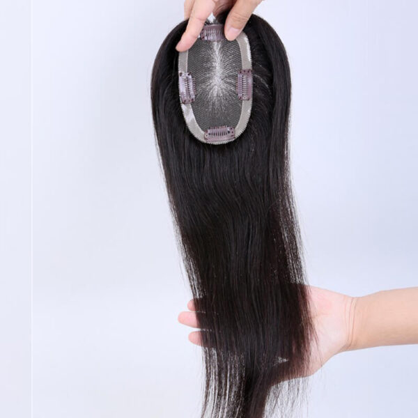 Natural Black Mono Hair Topper MT007