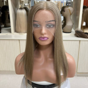 14-22 inch Medium Brown Lace Top Wigs for White Women D004